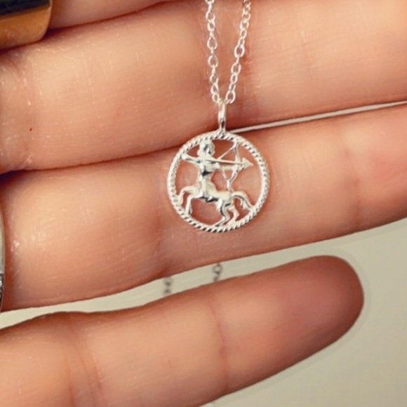 Sterling Silver Sagittarius Necklace - Picture 6 of 9